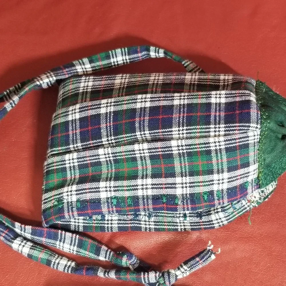 Cloth Face Mask with Silver/Copper Filters - Plaid
